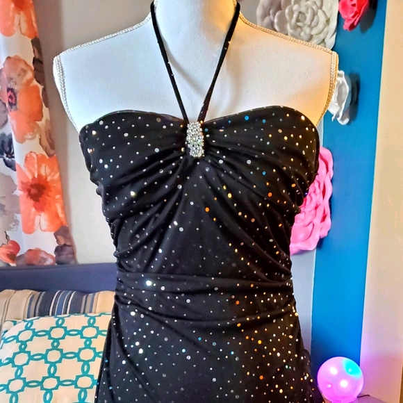 Black formal dress size Large 10 - Picture 2 of 8